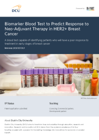 Biomarker Blood Test to Predict Response to New-Adjuvant Therapy in HER2 Breast Cancer front page preview
                    