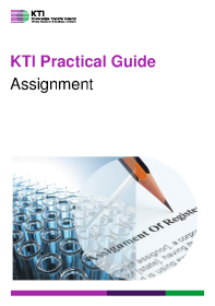 KTI Practical Guide to Assignment front page preview
              